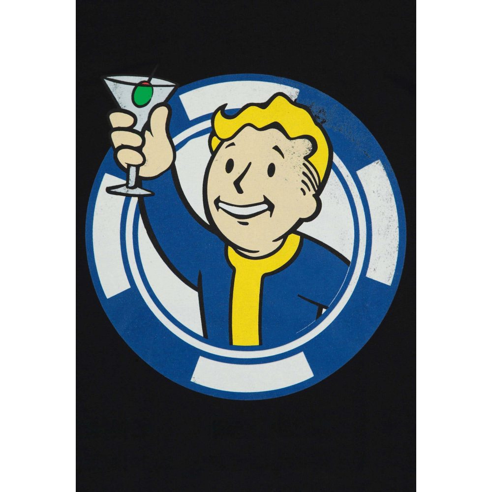 Fallout - Vault Boy Heren Tshirt - Zwart